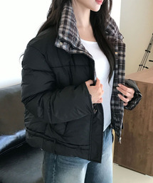 VIVID LADY（ビビッドレディー）の「チェック柄 ショートダウンジャケット（ダウンジャケット/コート）」