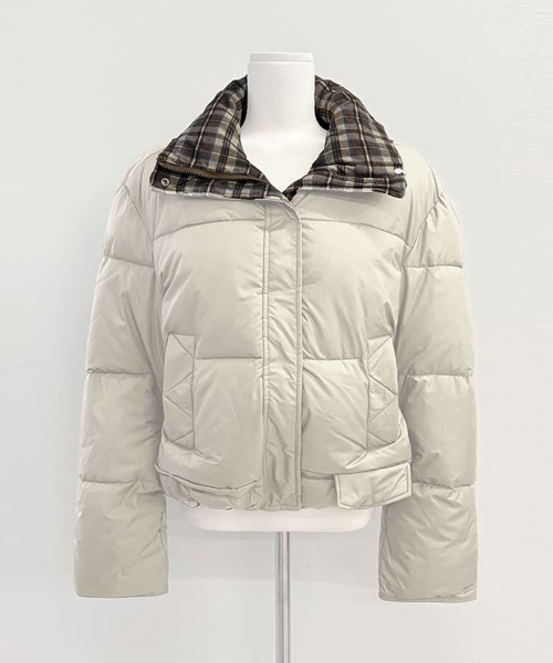 naptime チェック中綿ジャケット　アイボリー NAPTIME チェック中綿ジャケット Mサイズ アイボリー - メルカリ