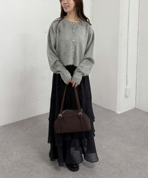 archives(アルシーヴ)の「ドットアソートフリルティアードスカート(スカート・レディース・ホワイト×ブラウン/アイボリー/ホワイト×ブラック/ブラック・MEDIUM)」の19枚目の写真