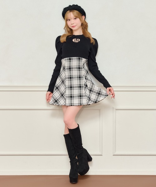 ALBAROSA 升目スカート&ロゴロゴスカート 2枚セット ALBAROSA 升目スカート&ロゴロゴスカート 2枚セット 希少！！アルバ