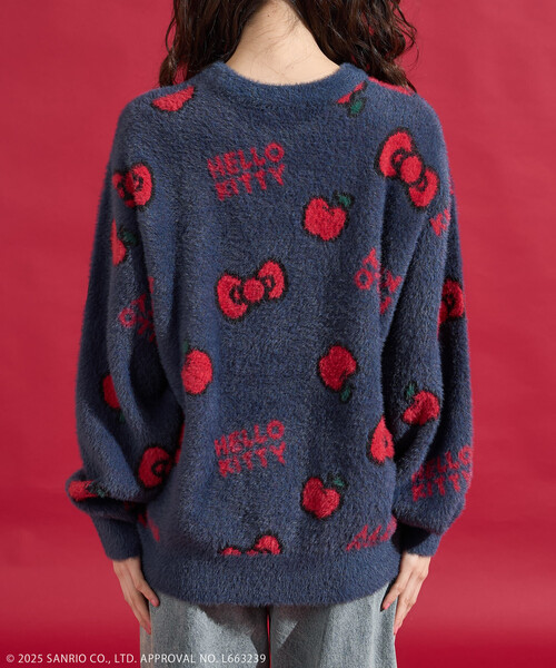 セール】SANRIO/サンリオ 「HELLO KITTY」 シャギー リボン 総柄