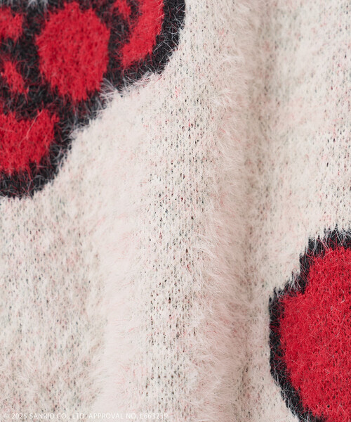 FREAK'S STORE(フリークスストア)の「SANRIO/サンリオ 「HELLO KITTY」 シャギー リボン 総柄 ニット(ニット/セーター・レディース・ネイビー/ホワイト・FREE)」の22枚目の写真