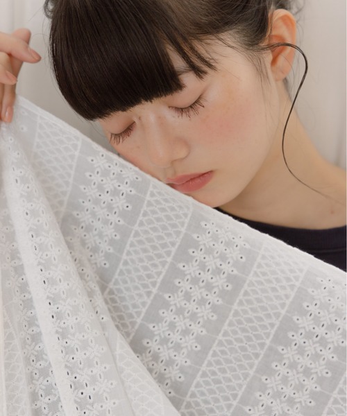 REMOON（リムーン）の「コットンレーススカート（スカート・レディース・オフホワイト・FREE）」の5枚目の写真