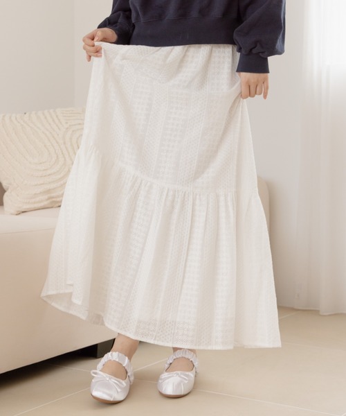 REMOON（リムーン）の「コットンレーススカート（スカート・レディース・オフホワイト・FREE）」の21枚目の写真