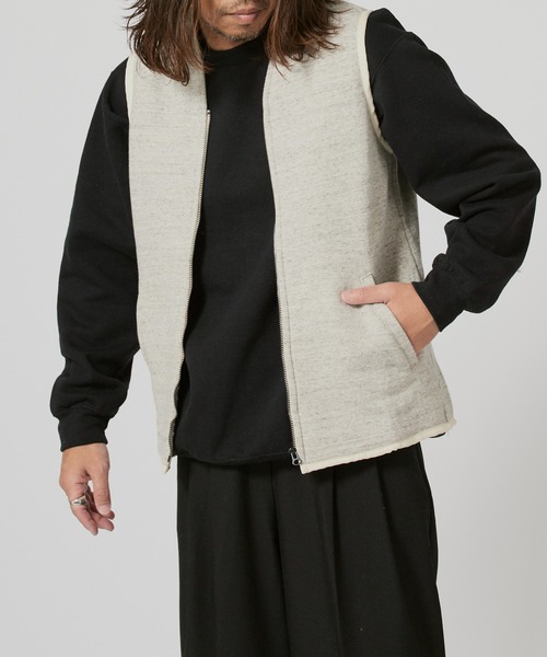 FLISTFIA(フリストフィア)の「FLISTFIA Zip Veat / ZV01016 秋服 冬服(ベスト・メンズ・モカ/ヘザーグレー・3/2/4)」の11枚目の写真