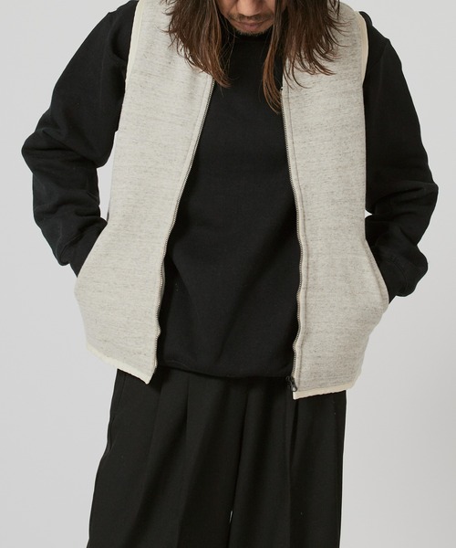 FLISTFIA(フリストフィア)の「FLISTFIA Zip Veat / ZV01016 秋服 冬服(ベスト・メンズ・モカ/ヘザーグレー・3/2/4)」の12枚目の写真