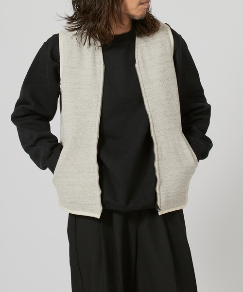 FLISTFIA(フリストフィア)の「FLISTFIA Zip Veat / ZV01016 秋服 冬服(ベスト・メンズ・モカ/ヘザーグレー・3/2/4)」の13枚目の写真