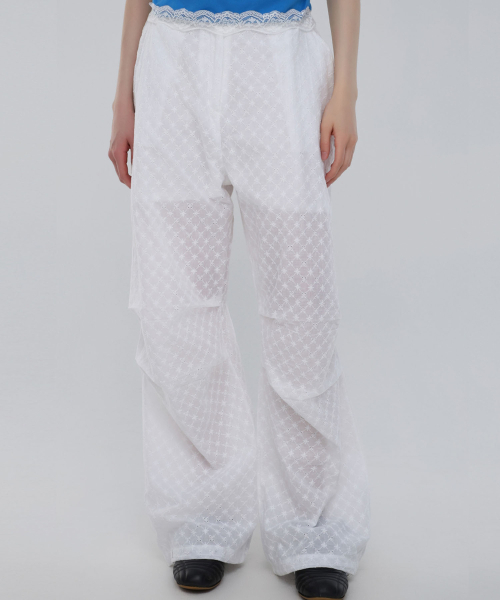 CHICKS(チックス)の「Punching Parachute Pants White(その他パンツ・レディース・ホワイト・FREE)」の1枚目の写真