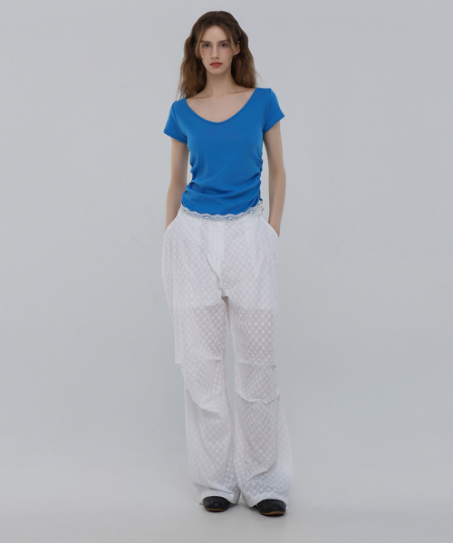 CHICKS(チックス)の「Punching Parachute Pants White(その他パンツ・レディース・ホワイト・FREE)」の4枚目の写真