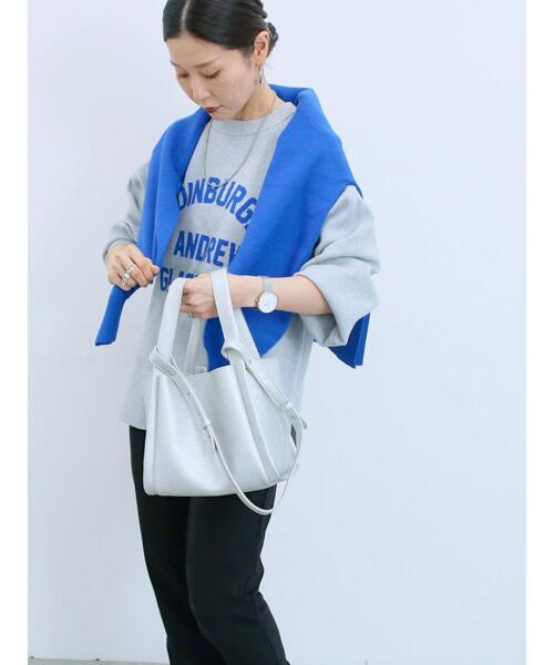 Samansa Mos2 blue（サマンサモスモスブルー）の「ロゴニットプルオーバー（ニット/セーター・レディース・イエロー/ブラック/シルバーグレー/トップグレー/ブルー・F）」の20枚目の写真