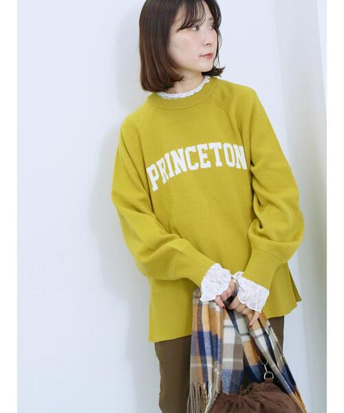 Samansa Mos2 blue（サマンサモスモスブルー）の「ロゴニットプルオーバー（ニット/セーター・レディース・イエロー/ブラック/シルバーグレー/トップグレー/ブルー・F）」の18枚目の写真