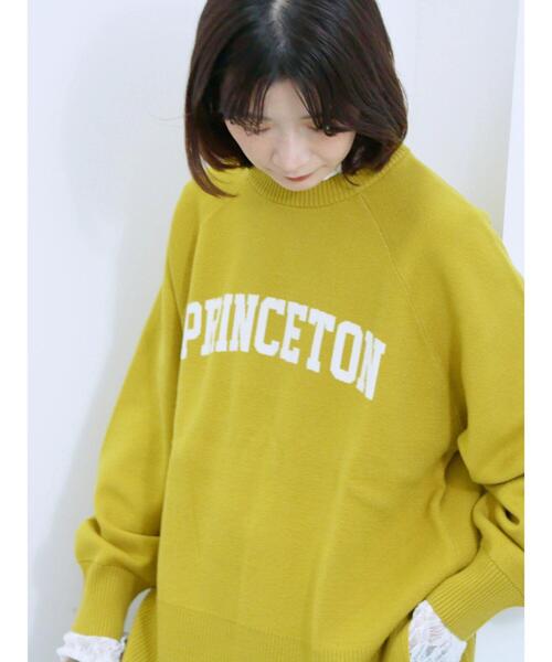 Samansa Mos2 blue（サマンサモスモスブルー）の「ロゴニットプルオーバー（ニット/セーター・レディース・イエロー/ブラック/シルバーグレー/トップグレー/ブルー・F）」の19枚目の写真