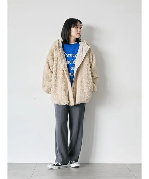 Samansa Mos2 blue（サマンサモスモスブルー）の「ロゴニットプルオーバー（ニット/セーター・レディース・イエロー/ブラック/シルバーグレー/トップグレー/ブルー・F）」の11枚目の写真