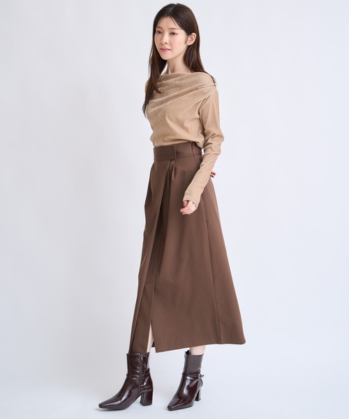 NOELA(ノエラ)の「【販路限定】ナローロングスカート(スカート・レディース・ブラウン/ブラック・S/M)」の7枚目の写真
