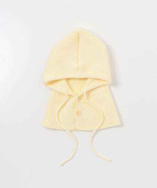 SMELLY（スメリー）の「リブニットバラクラバ（ニットキャップ/ビーニー・レディース・アイボリー/チャコールグレー・-）」の20枚目の写真