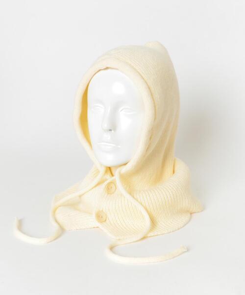 SMELLY（スメリー）の「リブニットバラクラバ（ニットキャップ/ビーニー・レディース・アイボリー/チャコールグレー・-）」の22枚目の写真