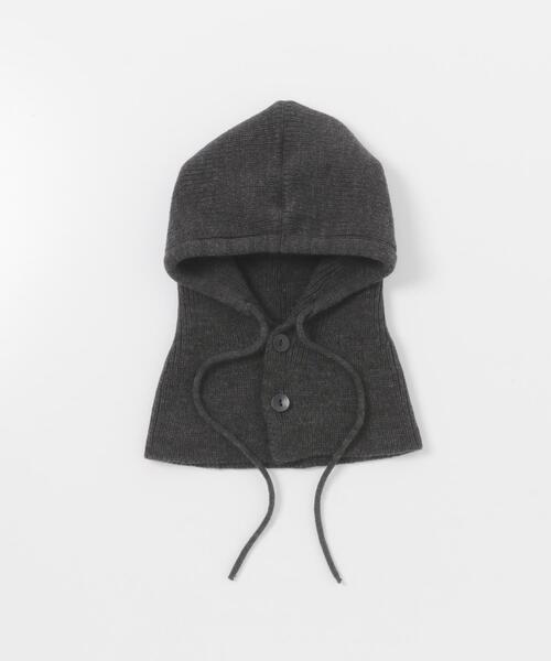 SMELLY（スメリー）の「リブニットバラクラバ（ニットキャップ/ビーニー・レディース・アイボリー/チャコールグレー・-）」の12枚目の写真