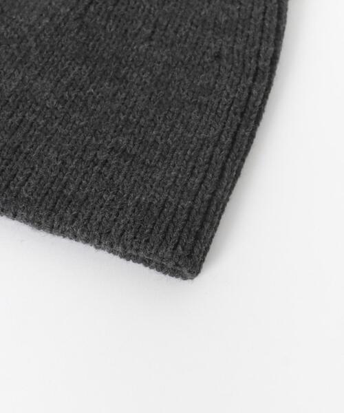 SMELLY（スメリー）の「リブニットバラクラバ（ニットキャップ/ビーニー・レディース・アイボリー/チャコールグレー・-）」の13枚目の写真