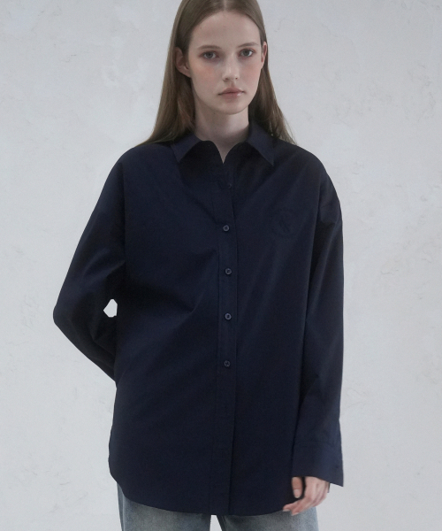 Vivacious(ビバシャス)の「Mer Overfit Shirt - 6COL(シャツ/ブラウス・レディース・ミント/ホワイト/スカイブルー/ピンク/ブルー/ネイビー・SMALL/MEDIUM)」の9枚目の写真