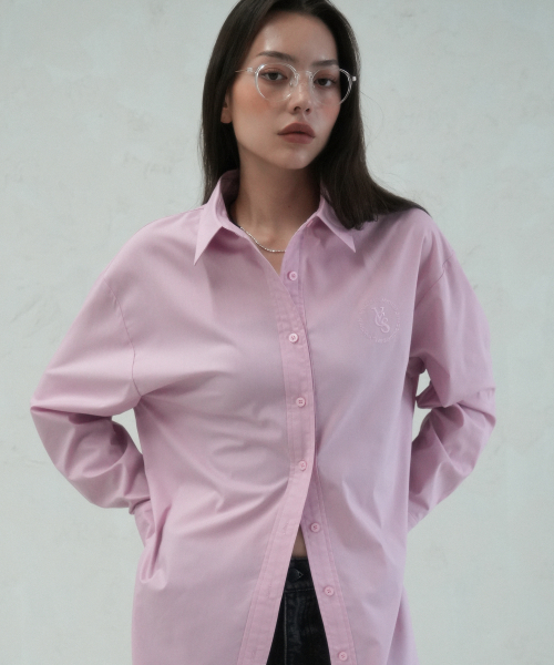 Vivacious(ビバシャス)の「Mer Overfit Shirt - 6COL(シャツ/ブラウス・レディース・ミント/ホワイト/スカイブルー/ピンク/ブルー/ネイビー・SMALL/MEDIUM)」の10枚目の写真