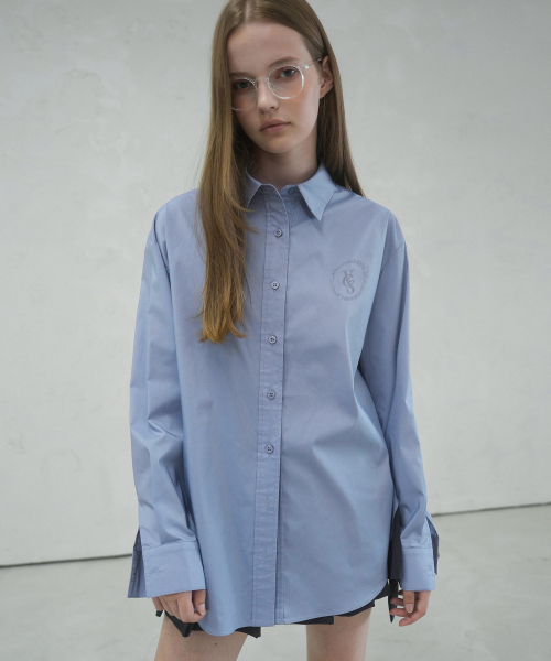 Vivacious(ビバシャス)の「Mer Overfit Shirt - 6COL(シャツ/ブラウス・レディース・ミント/ホワイト/スカイブルー/ピンク/ブルー/ネイビー・SMALL/MEDIUM)」の11枚目の写真