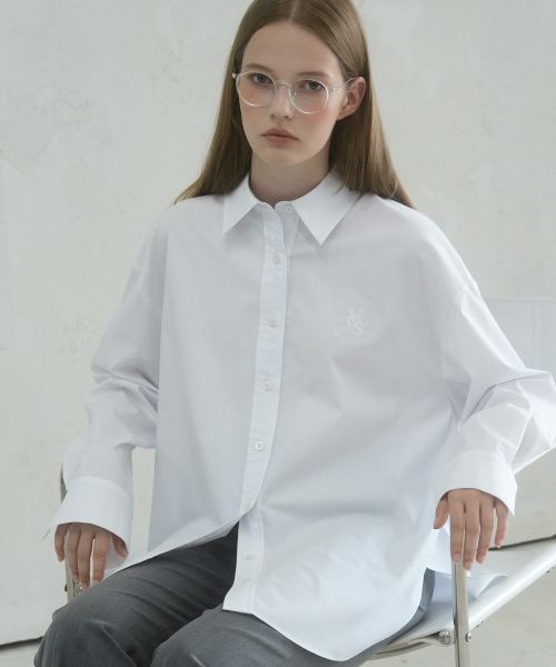 Vivacious(ビバシャス)の「Mer Overfit Shirt - 6COL(シャツ/ブラウス・レディース・ミント/ホワイト/スカイブルー/ピンク/ブルー/ネイビー・SMALL/MEDIUM)」の12枚目の写真