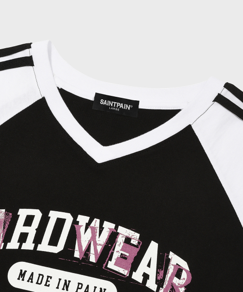 SAINTPAIN(セイントペイン)の「SP ハードウェア ラグラン 半袖Tシャツ ブラック(Tシャツ/カットソー・レディース・その他・LARGE/MEDIUM)」の3枚目の写真