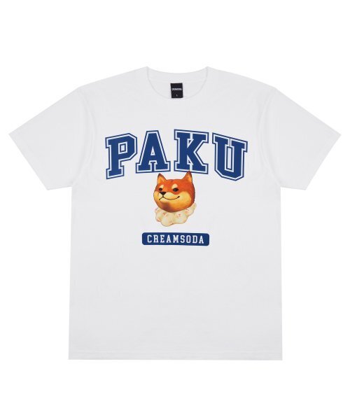CREAM SODA LAB(クリームソーダラボ)の「パクロゴ半袖Tシャツホワイトブルー(Tシャツ/カットソー・メンズ・その他・XX-LARGE/LARGE/MEDIUM/X-LARGE)」の8枚目の写真