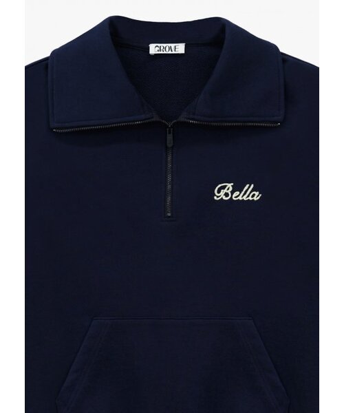 grove（グローブ）の「フリップハーフジップ_NAVY（その他トップス・レディース・その他・FREE）」の2枚目の写真