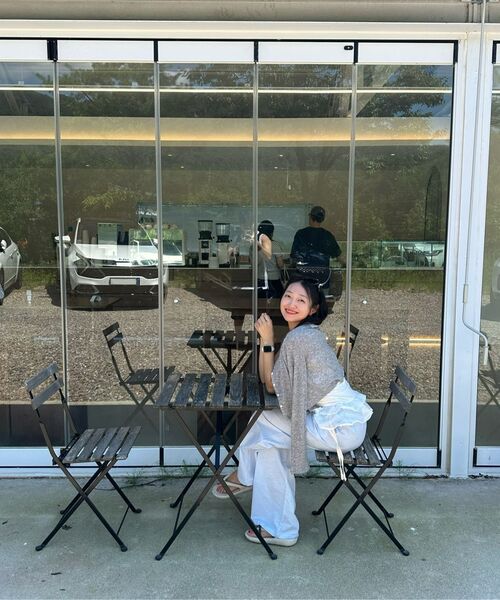HANE(ハネ)の「シアリブドカーディガン_Gray Mute(カーディガン/ボレロ・レディース・その他・SMALL/MEDIUM)」の2枚目の写真