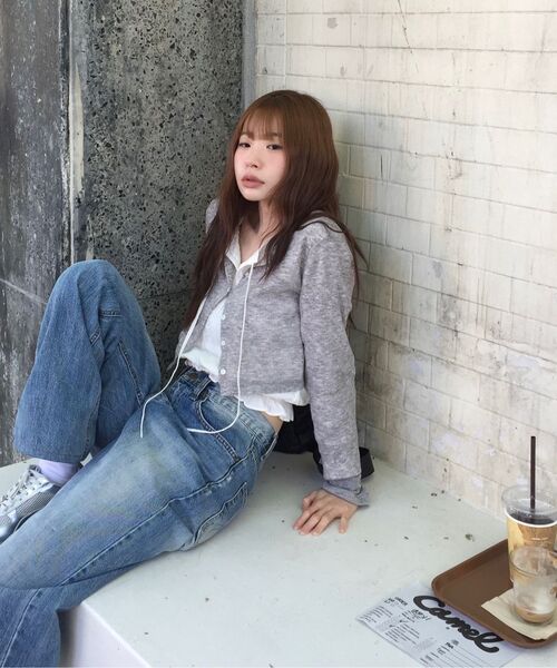 HANE(ハネ)の「シアリブドカーディガン_Gray Mute(カーディガン/ボレロ・レディース・その他・SMALL/MEDIUM)」の7枚目の写真