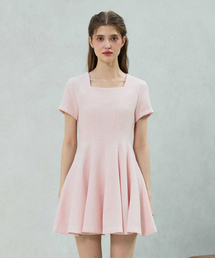 LANI TWEED DRESS / PINK