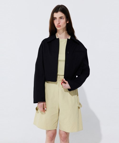 WNDERKAMMER(ブンダーカンマー)の「ベルト付きコットンバermudaパンツ_オリーブ(その他パンツ・レディース・その他・MEDIUM/SMALL/X-SMALL)」の10枚目の写真