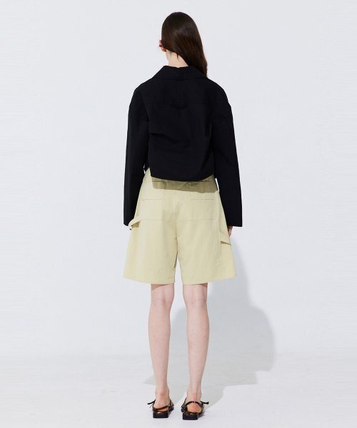 WNDERKAMMER(ブンダーカンマー)の「ベルト付きコットンバermudaパンツ_オリーブ(その他パンツ・レディース・その他・MEDIUM/SMALL/X-SMALL)」の13枚目の写真