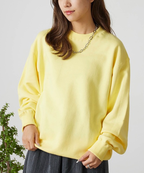 ROOPTOKYO（ループトウキョウ）の「ベーシック 裏毛仕様 中肉厚生地 クルーネックスウェット（スウェット・メンズ・ホワイト/チャコールグレー/アッシュグレー/ブラック/グレー/ブルー/ネイビー/ライトブルー/イエロー/ライトピンク/レッド/バーガンディー・S/M/L/XL）」の10枚目の写真