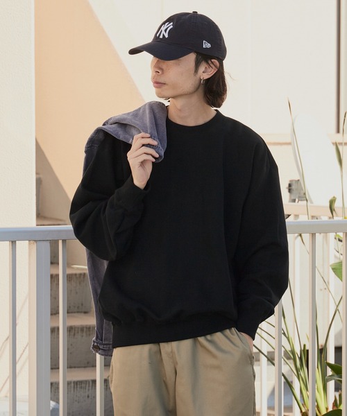 ROOPTOKYO（ループトウキョウ）の「ベーシック 裏毛仕様 中肉厚生地 クルーネックスウェット（スウェット・メンズ・ホワイト/チャコールグレー/アッシュグレー/ブラック/グレー/ブルー/ネイビー/ライトブルー/イエロー/ライトピンク/レッド/バーガンディー・S/M/L/XL）」の14枚目の写真