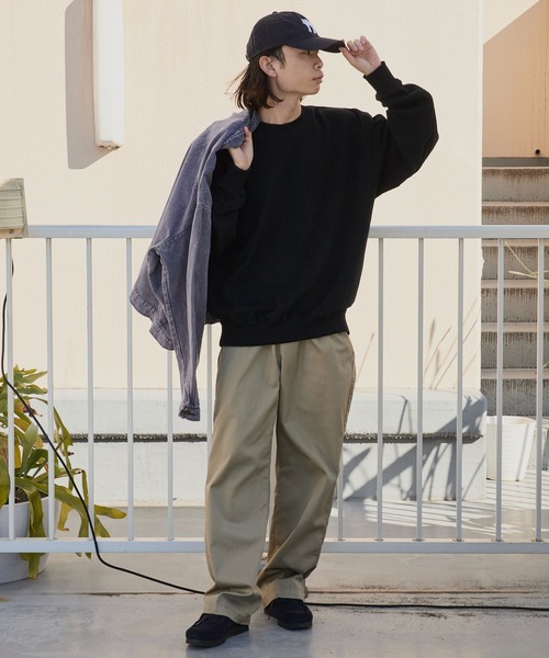 ROOPTOKYO（ループトウキョウ）の「ベーシック 裏毛仕様 中肉厚生地 クルーネックスウェット（スウェット・メンズ・ホワイト/チャコールグレー/アッシュグレー/ブラック/グレー/ブルー/ネイビー/ライトブルー/イエロー/ライトピンク/レッド/バーガンディー・S/M/L/XL）」の17枚目の写真