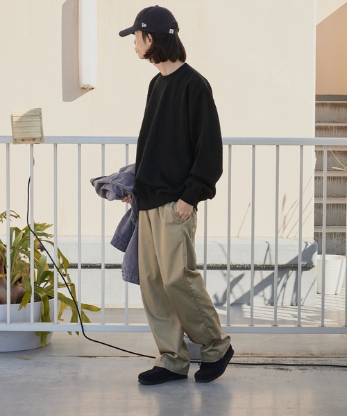 ROOPTOKYO（ループトウキョウ）の「ベーシック 裏毛仕様 中肉厚生地 クルーネックスウェット（スウェット・メンズ・ホワイト/チャコールグレー/アッシュグレー/ブラック/グレー/ブルー/ネイビー/ライトブルー/イエロー/ライトピンク/レッド/バーガンディー・S/M/L/XL）」の18枚目の写真