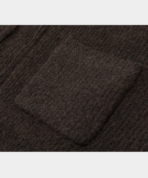 LETTERCOMO(レテルコモ)の「ハイネックカトウウールニットジップアップブラウン(ニット/セーター・レディース・その他・MEDIUM/LARGE)」の4枚目の写真