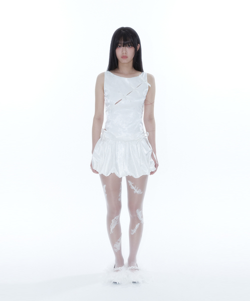 KASHIKO(カシコ)の「Fairy Ribbon Bubble Skirt White(スカート・レディース・その他・SMALL/MEDIUM)」の3枚目の写真