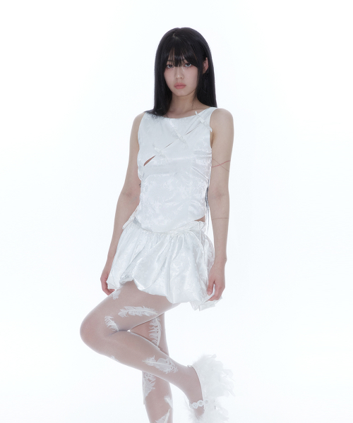 KASHIKO(カシコ)の「Fairy Ribbon Bubble Skirt White(スカート・レディース・その他・SMALL/MEDIUM)」の8枚目の写真