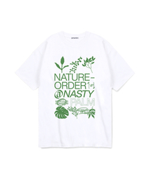 NP STUDIO（エヌピースタジオ）の「ミアコールズロゴTシャツホワイト（Tシャツ/カットソー）」