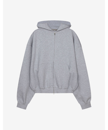 ADLIELOS（エドリエルロス）の「ボーダーフルジップスウェットジャケット [メランジグレー]（ナイロンジャケット）」