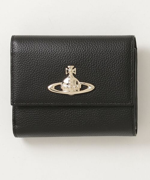 ヴィヴィアンウエストウッド EXECUTIVE 三つ折り財布 ブラック 日本限定】EXECUTIVE ファスナー付き三つ折り財布(ブラック)（メンズ