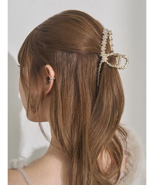 EATME（イートミー）の「フラワービジューヘアクリップ（バレッタ/ヘアクリップ・レディース・ゴールド・FREE）」の2枚目の写真