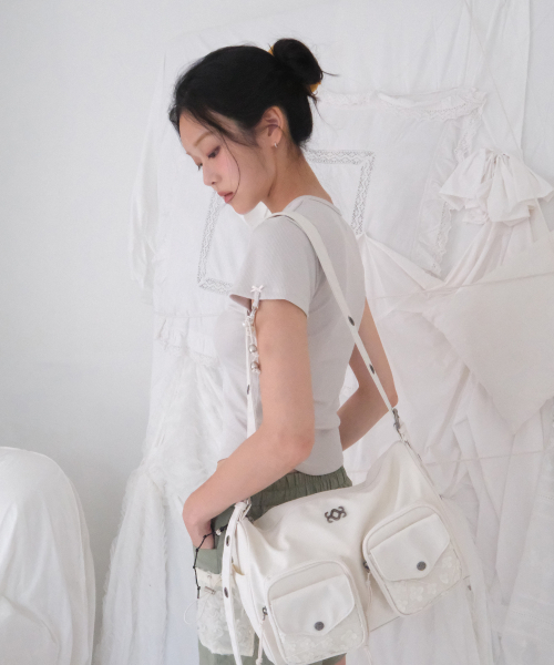 SIWEOL107(シウォル107)の「ボニーTシャツ(ライトグリーン)(Tシャツ/カットソー・レディース・ライトグリーン・FREE)」の2枚目の写真