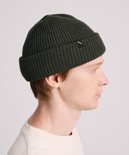 Saturdays NYC（サタデーズ ニューヨークシティ ）の「SNYC Solid Beanie（ニットキャップ/ビーニー・メンズ・ブラック/オリーブ/イエロー・FREE）」の4枚目の写真