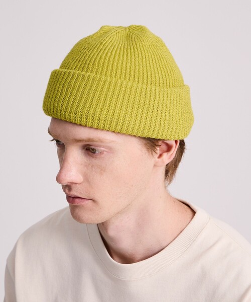 Saturdays NYC（サタデーズ ニューヨークシティ ）の「SNYC Solid Beanie（ニットキャップ/ビーニー・メンズ・ブラック/オリーブ/イエロー・FREE）」の3枚目の写真