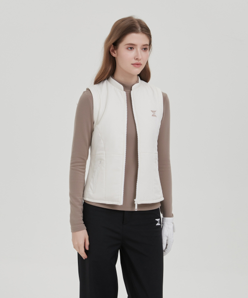 E.PARCA（イパルカ）の「インティモ コージーパディングジップアップベスト（ダウンベスト・レディース・その他・SMALL/MEDIUM/LARGE）」の3枚目の写真