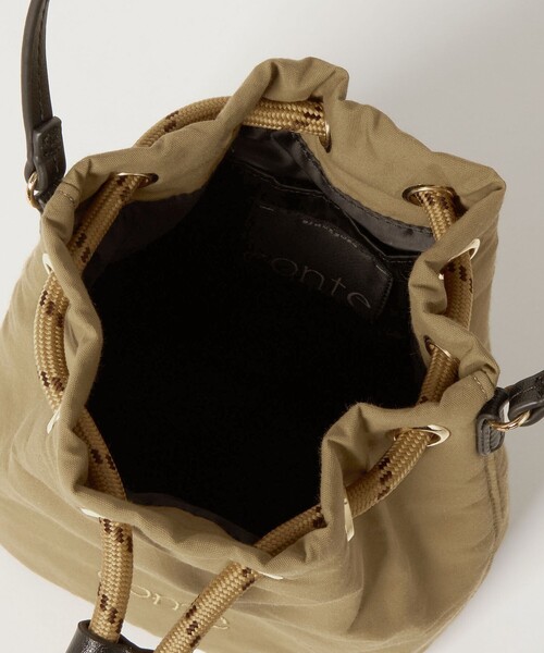 conte＞ドローストリング バッグ BEIGE（ハンドバッグ）｜conte